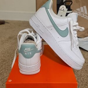 Nike Air Sneakers - White and Light Green